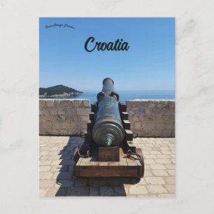 Kanonskog in Dubrovnik Kroatië Briefkaart