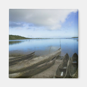 Kano's op het strand, Antananarivo, Madagaskar Magneet