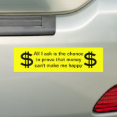 Kans Bumpersticker (Op auto)