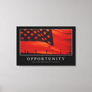Kans: Inspirerend prijsopgave Canvas Afdruk