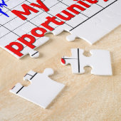 Kans op beurshandel voor aandelen legpuzzel (Zijkant)