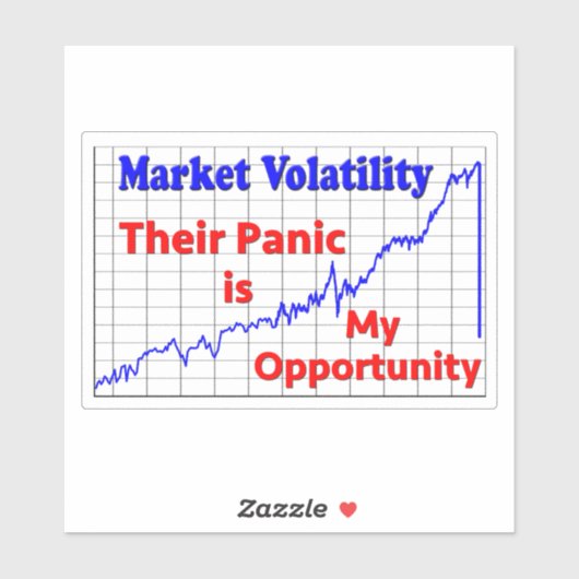 Kans op beurshandel voor aandelen sticker (Vel)