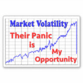 Kans op beurshandel voor aandelen sticker (Voorkant)