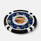 Kansan Flag & Seal, Flag of Kansas Poker Chips (Enkel)