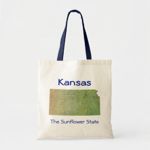 Kansan Map Bag Tote Bag