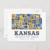 Kansas - Ad Astra per Aspera - Briefkaart (Voorkant / Achterkant)