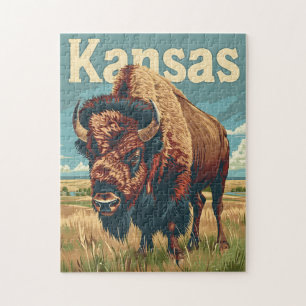 Kansas American Bison Legpuzzel