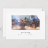 Kansas Bewaar de datum Fotokaart Save The Date (Voorkant / Achterkant)