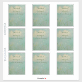 'Kansas' boekenplaat Sticker