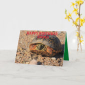 Kansas Box Shell Turtle Carte de voeux Anniversair (Fleur jaune)