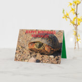 Kansas Box Shell Turtle Carte de voeux Anniversair (Fleur jaune)