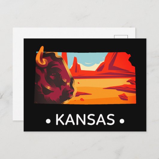 Kansas Briefkaart (Voorkant / Achterkant)