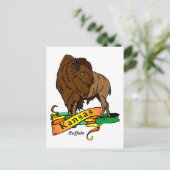 Kansas Buffalo Briefkaart (Staand voorkant)