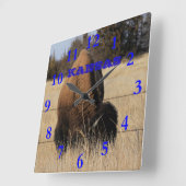 Kansas Buffalo Square Wall klok (Hoek)