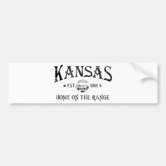 Kansas Bumpersticker (Voorkant)