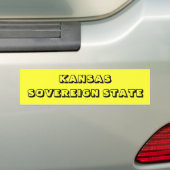 KANSAS BUMPERSTICKER (Op auto)
