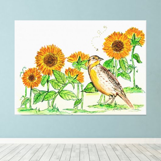 Kansas Canvas Afdruk (Insitu (Houten vloer))