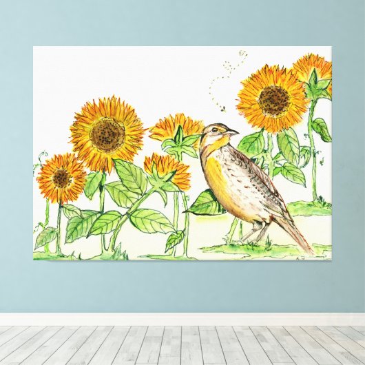 Kansas Canvas Art (Insitu (Houten vloer))