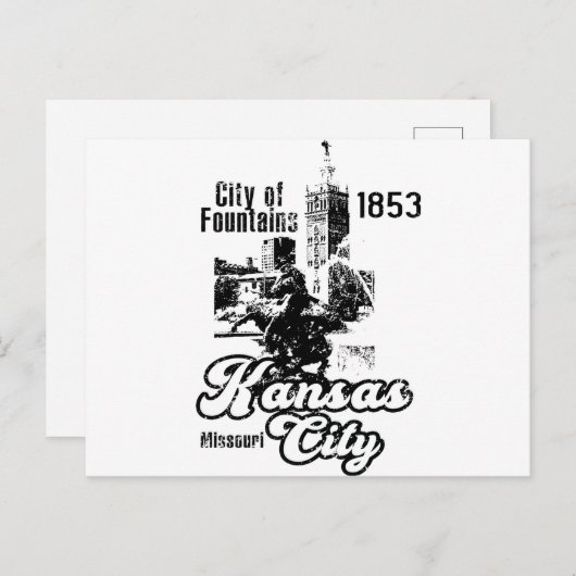 Kansas City Briefkaart (Voorkant / Achterkant)