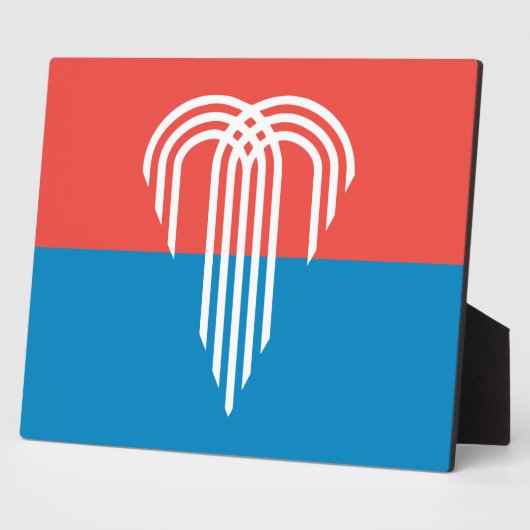 Kansas City Flag Plaque Fotoplaat (Zijkant)