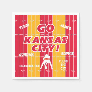 Kansas City Football Familiepapier Servet