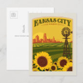 Kansas City Kansas Briefkaart (Voorkant / Achterkant)