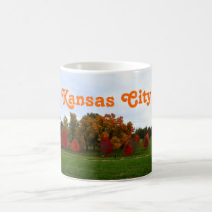 Kansas City Kleurrijke Herfst Bladerland Koffiemok