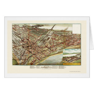 Kansas City, KS Panoramic Map - 1895