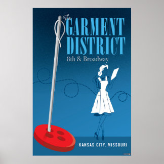 Kansas City Landmarks: Garment District - 24 x 36 Poster