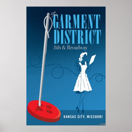 Kansas City Landmarks: Garment District - 24 x 36 Poster (Voorkant)