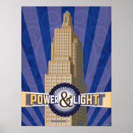 Kansas City Landmarks: KCPL - 18 x 24 Poster