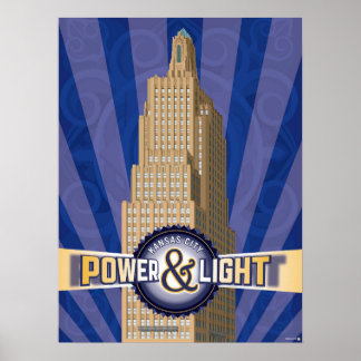 Kansas City Landmarks: KCPL - 18 x 24 Poster