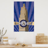 Kansas City Landmarks: KCPL - 24 x 36 Poster (Keuken)