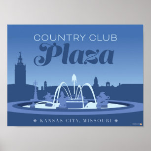Kansas City Landmarks: Landclub - 16 x 12 Poster