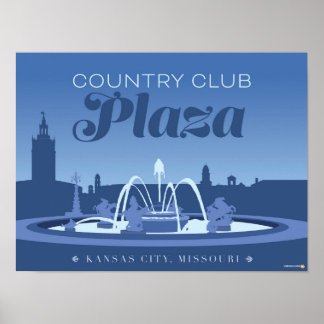 Kansas City Landmarks: Landclub - 16 x 12 Poster