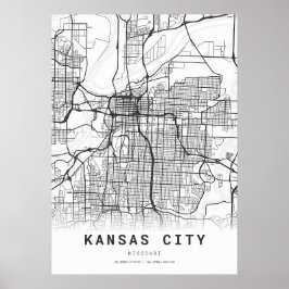 Kansas City Map Poster