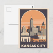 Kansas City, Missouri Briefkaart (Voorkant / Achterkant)