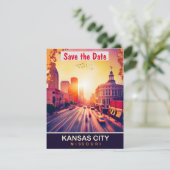 Kansas City, Missouri, Carte postale de voyage, (Debout devant)