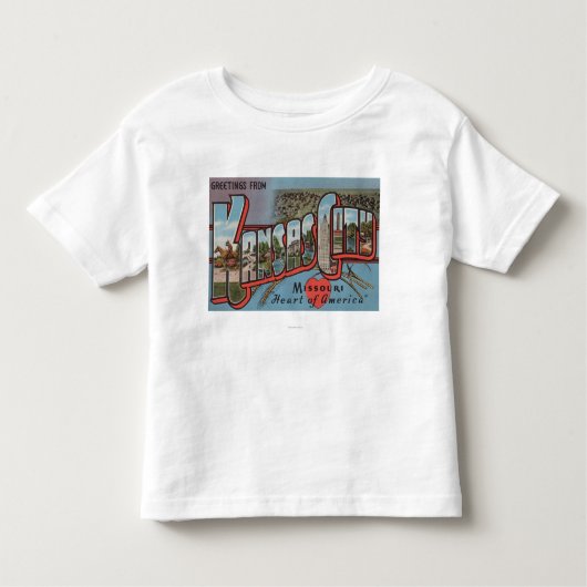 Kansas City, Missouri (hart) Kinder Shirts (Voorkant)