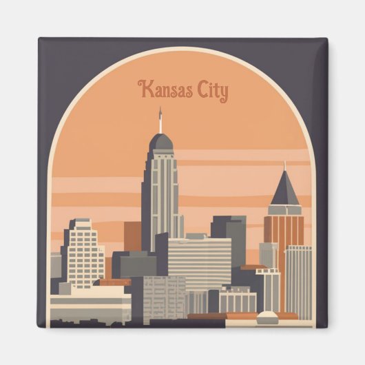 Kansas City, Missouri Magneet (Voorkant)