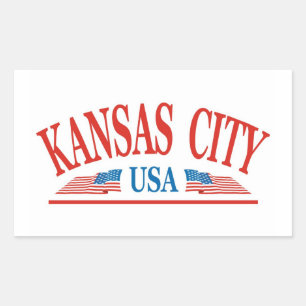 Kansas City Missouri Rechthoekige Sticker