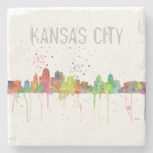 KANSAS CITY, MISSOURI SKYLINE STENEN ONDERZETTER