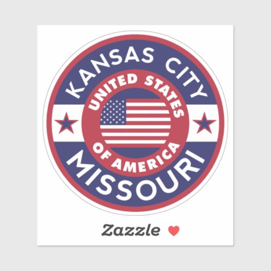 KANSAS CITY, Missouri Sticker (Vel)