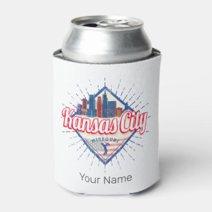 Kansas City Missouri United States Skyline Vintage Blikjeskoeler