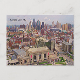 Kansas City, MO Silhouette Herdenkingsvrijheid Geb Briefkaart