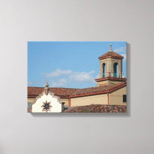 Kansas City Plaza Daktoppen Canvas Afdruk