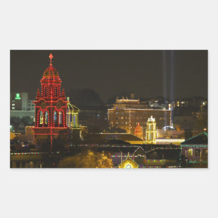 Kansas City Plaza lights Rechthoekige Sticker