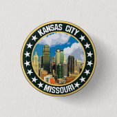 Kansas City Ronde Button 3,2 Cm (Voorkant)