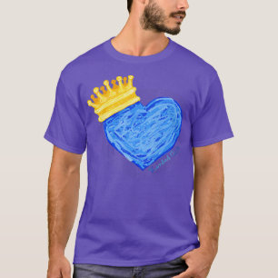 Kansas City Royal Blue Heart en Crown T-shirt