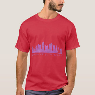 Kansas City Silhouette Verf 4 T-shirt